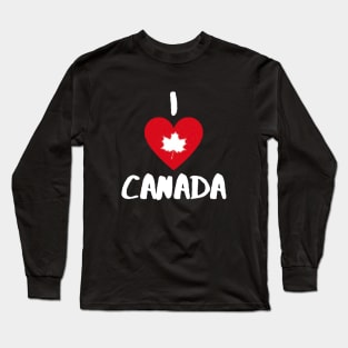 I Love Canada Long Sleeve T-Shirt